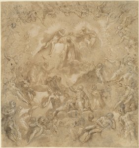 聖母の戴冠式 作： Jacopo Palma il Giovane