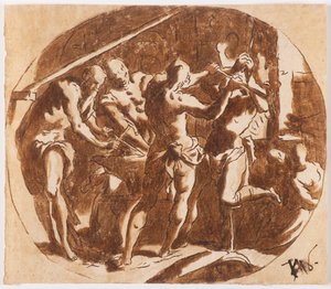 鍛冶屋のヘファイストス。 作： Jacopo Palma il Giovane the Younger