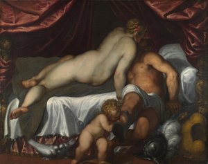 火星と金星、1590年頃 作： Jacopo Palma il Giovane the Younger