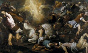 聖パウロの改宗、1592 年 作： Jacopo Palma il Giovane the Younger