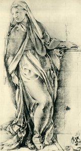 受胎告知のための聖母マリアのスケッチ、16世紀半ば、1943年。 作： Jacopo Pontormo