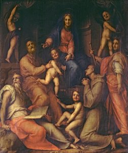 聖人と聖家族 作： Jacopo Pontormo