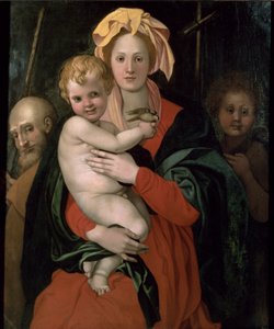 1522年後の聖ヨハネとの聖家族 作： Jacopo Pontormo