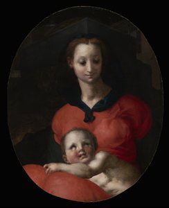 聖母子、マドンナデルリブロとして知られる、1545-46年 作： Jacopo Pontormo