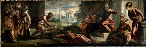 ポルセンナCaius Mucius Scaevolaの前で、火の中に手を突っ込むCaius Mucius Scaevola。(絵画