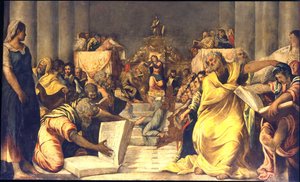 医者の中のキリスト 作： Jacopo Robusti Tintoretto