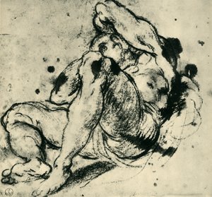 16世紀中期後半、1943年の男性の図。 作： Jacopo Robusti Tintoretto