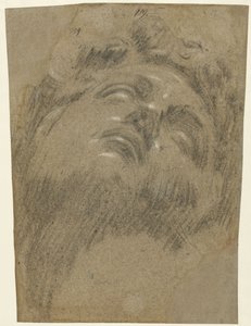 ミケランジェロ後のジュリアーノデイメディチ、1550年頃（紙にチョーク） 作： Jacopo Robusti Tintoretto