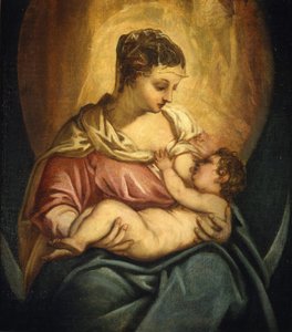看護マドンナ。 作： Jacopo Robusti Tintoretto