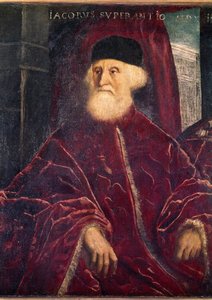 行政長官ヤコポ・ソランツォの肖像（パイアンティング、1550年頃 作： Jacopo Robusti Tintoretto