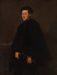 男の肖像、1560年頃 作： Jacopo Robusti Tintoretto