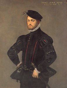 1554年22歳の若者の肖像