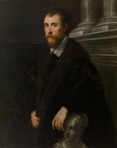 ヒューマニストのジョヴァンニ・パオロ・コルナーロの肖像 作： Jacopo Robusti Tintoretto