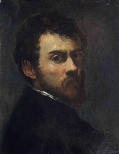 若い男としての自画像 作： Jacopo Robusti Tintoretto