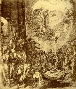ティントレットによる聖ステパノの殉教の研究、1913年。 作： Jacopo Robusti Tintoretto