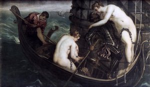 1560年から1594年後のアルシノエの救出 作： Jacopo Robusti Tintoretto