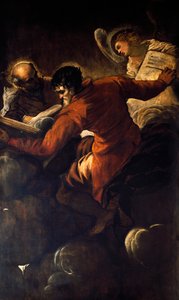 伝道者ルカとマタイ 作： Jacopo Robusti Tintoretto