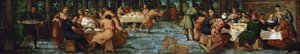 ベルシャザーの饗宴、約1543。 作： Jacopo Robusti Tintoretto