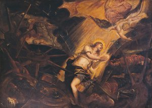 聖カタリナの殉教」 ヤコポ・ロブスティ（通称ティントレット）作（1518-1594） イタリア・ヴェネツィア総主教区 作： Jacopo Robusti Tintoretto