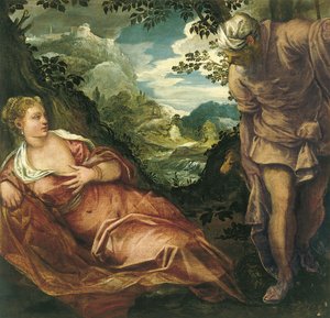 ユダとタマルの会 作： Jacopo Robusti Tintoretto