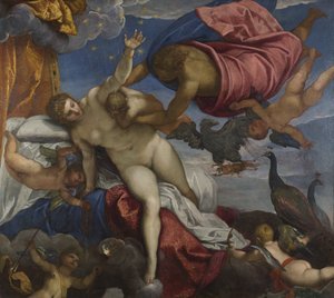 天の川の起源、ca。 1575 作： Jacopo Robusti Tintoretto
