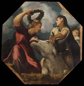 エウロパのレイプ、1541-1542。 作： Jacopo Robusti Tintoretto