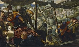 ヘレンのレイプ、1578 作： Jacopo Robusti Tintoretto