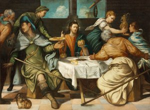 エマウスの晩餐 作： Jacopo Robusti Tintoretto