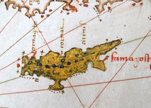 キプロス、ヨーロッパのルネサンス地図、ヤコポルッソ（後）、1528