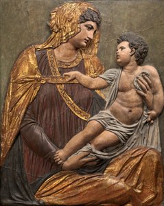 マドンナと子供、c。 1550年。 作： Jacopo Sansovino