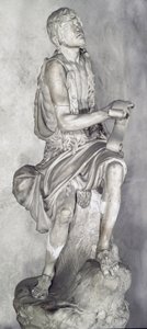 洗礼者ヨハネ (大理石の彫刻) 作： Jacopo Sansovino