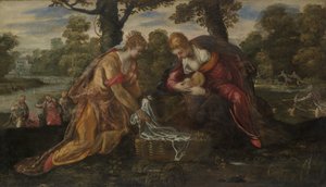 モーセの発見、1560年代。
