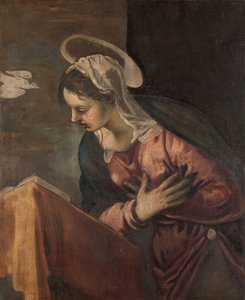 受胎告知から聖母への聖母 作： Jacopo Tintoretto