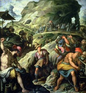 鉱山、1572 作： Jacopo Zucchi