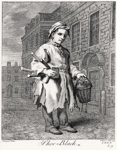 ワグナーによって彫刻されたシューブラック、1739年 作： Jacopo after Amiconi
