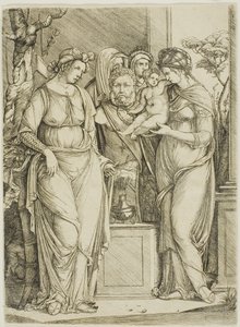 プリアポスへの生贄、大きい方の皿 作： Jacopo de