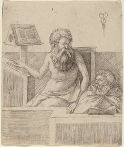 二人の哲学者、c。 1509年。 作： Jacopo de Barbari