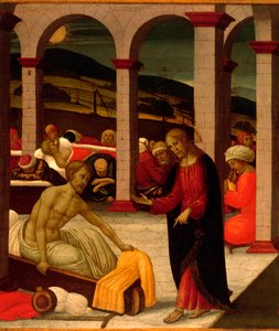 Jacopo del Sellaio (1441-1493) による Bethesda のプール、詳細 作： Jacopo del Sellaio