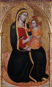 子供を持つモンテネーロの聖母 (絵画 作： Jacopo di (14th century) Michele