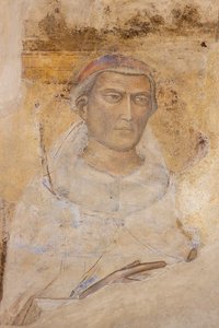 「聖人の肖像（聖イヴ・エロリー？）（フレスコ画） 作： Jacopo di Cione