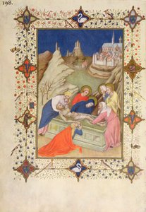 MS 66060-66061十字架の時間：コンプリーン、埋葬 作： Jacquemart de Hesdin