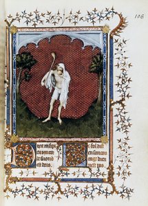 ジャックマール・ド・エダン（1348-1413）による群衆、ジャン・ド・フランスのプチ・ウール、デュク・ド・ベリー、1386年頃のミニチュア 作： Jacquemart de Hesdin