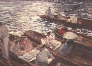ヘンリーでのパンティング 作： Jacques Emile Blanche