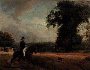 馬に乗ったGeorge Luving 作： Jacques Laurent Agasse