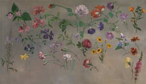花の研究[1985年、コーマック、YCBA簡潔なカタログ] 作： Jacques-Laurent Agasse