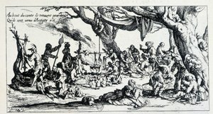 J.カロットの彫刻より 作： Jacques (after) Callot