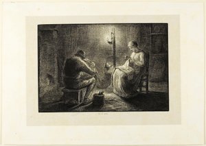 夜 作： Jacques Adrien Lavieille