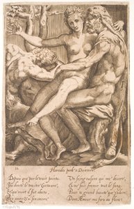ヘラクレスとディアネア 作： Jacques Androuet Ducerceau d.Æ.