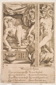 水星がヘルセを訪れる 作： Jacques Androuet Ducerceau d.Æ.