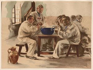 La SoupeàlaChambrée、1899。 作： Jacques Baseilhac